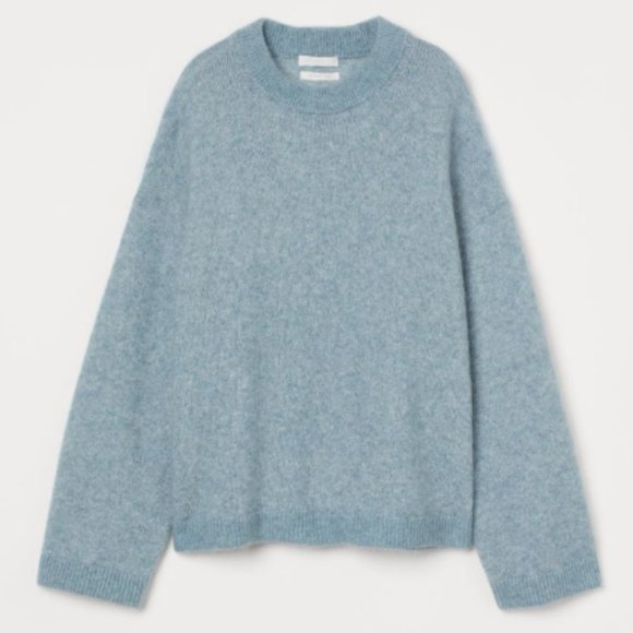 H&M Blue Crew Neck Sweater - Picture 1 of 6